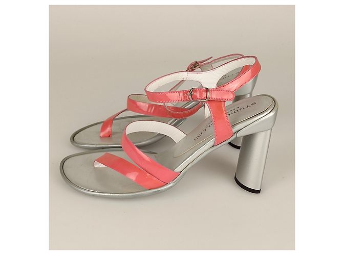 Studio Pollini Sandali in vernice rosa - vista 4