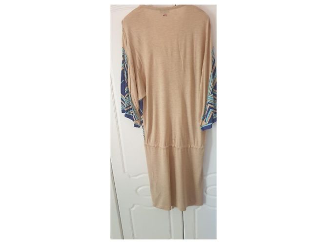 Escada Sommerkleid beige aus Viskose - Ansicht 2