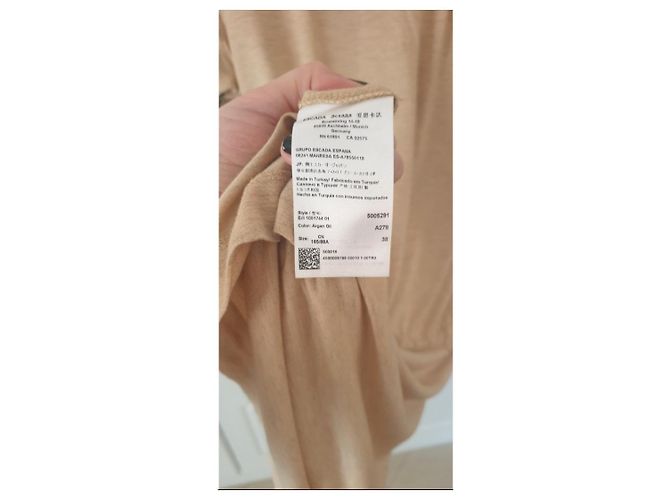 Escada Sommerkleid beige aus Viskose - Ansicht 3