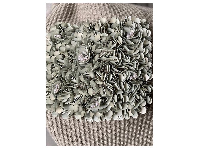 Vestido Manoush de lana gris con mangas abullonadas - vista 5