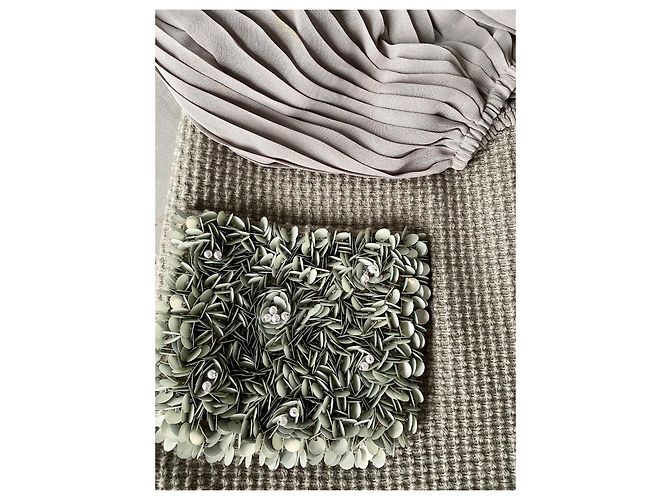 Vestido Manoush de lana gris con mangas abullonadas - vista 6