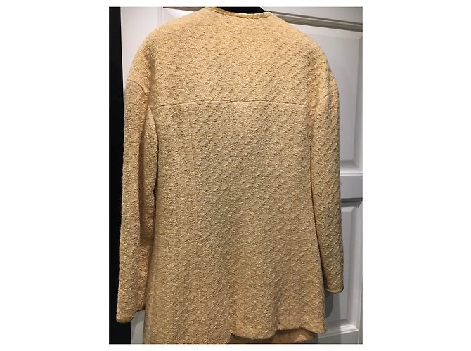 Completo Gonna Chanel in Tweed Giallo - vista 9