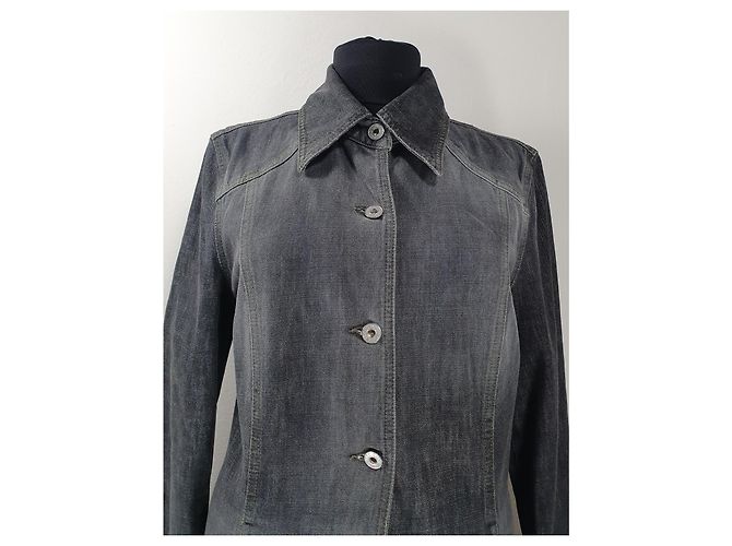 Abito in denim Marc Cain grigio in cotone - vista 2