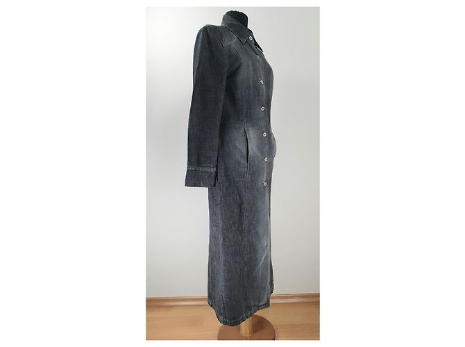 Abito in denim Marc Cain grigio in cotone - vista 3