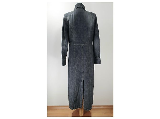 Abito in denim Marc Cain grigio in cotone - vista 4