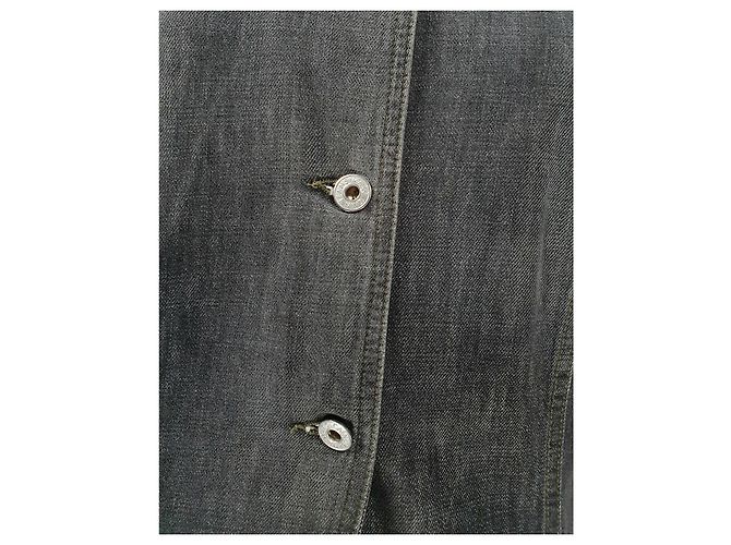 Abito in denim Marc Cain grigio in cotone - vista 5