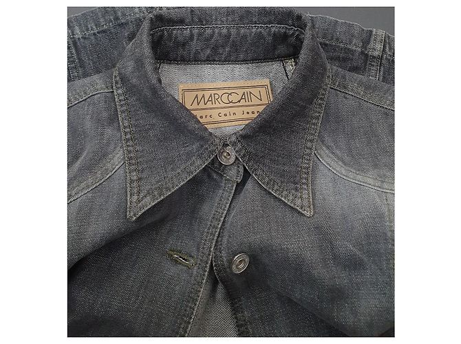 Abito in denim Marc Cain grigio in cotone - vista 6