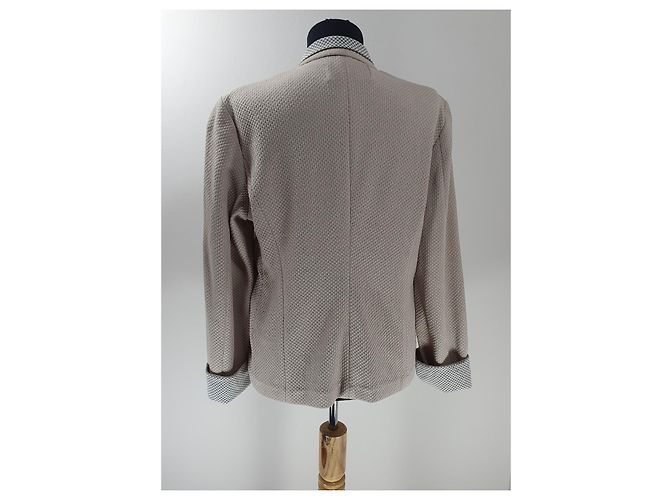 Blazer Fabiana Filippi de algodón beige - vista 3