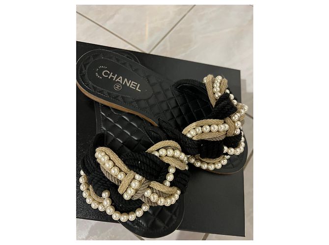 Sandali/ciabatte CHANEL Nero - vista 2