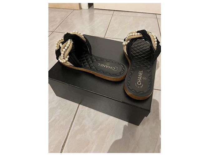 Sandali/ciabatte CHANEL Nero - vista 4