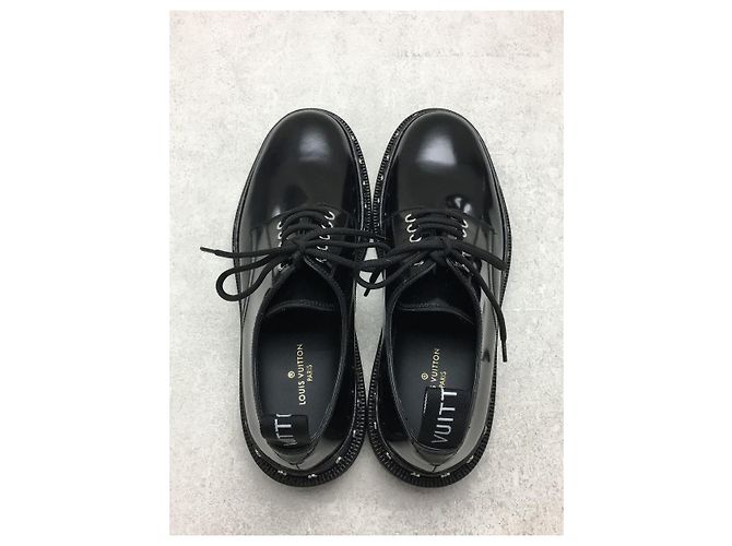LOUIS VUITTON LV Black Ice Line Derby / Scarpe eleganti / Regno Unito7 / BLK Nero - vista 4