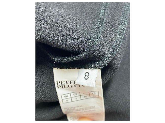 Peter Pilotto Schößchen-Top aus schwarzer Wolle - Ansicht 4