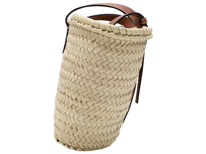 Loewe Basket Bag en Paille Beige - vue 3