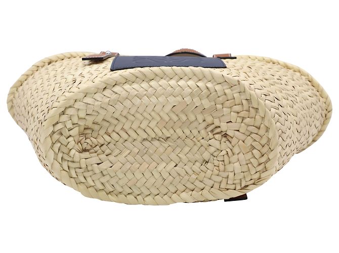 Loewe Basket Bag en Paille Beige - vue 4