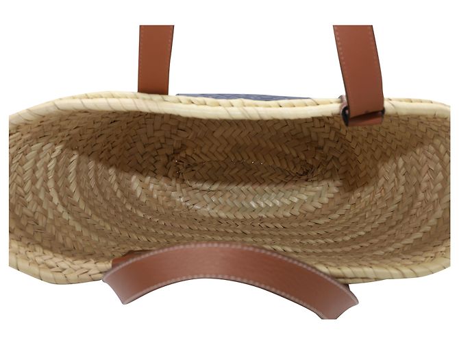 Loewe Basket Bag en Paille Beige - vue 5