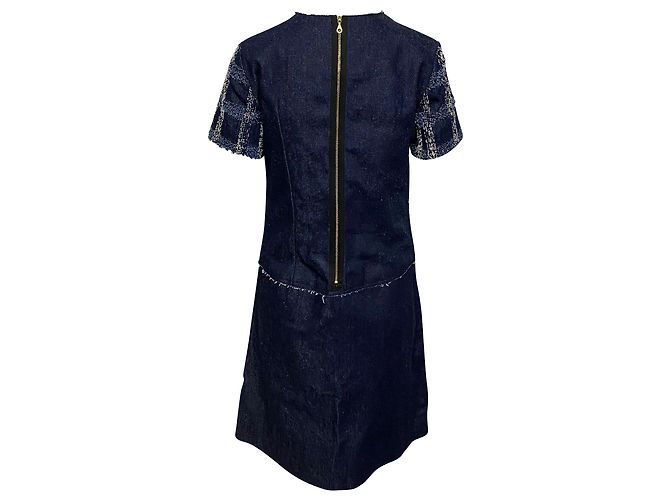 Abito in denim Erdem Octavia in cotone blu - vista 2