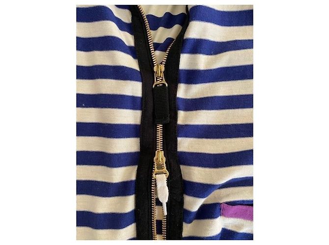 Sonia Rykiel Gilet rayé coton avec fermeture - vue 6
