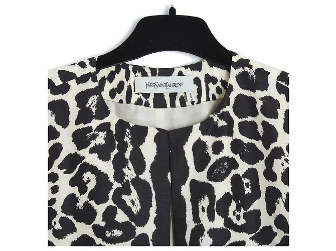 Yves Saint Laurent PANTERA DE SEDA BOXY EN36 Estampado de leopardo - vista 2