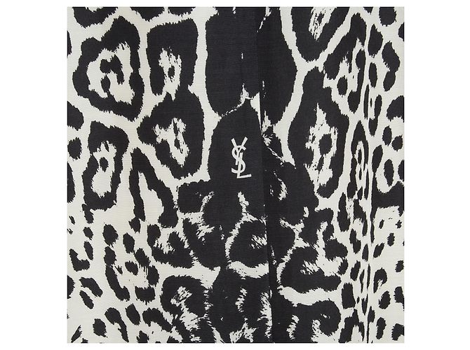 Yves Saint Laurent PANTERA DE SEDA BOXY EN36 Estampado de leopardo - vista 3