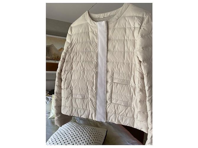 Fabiana Filippi Sehr hellbeige Daunenjacke Aus weiß - Ansicht 2