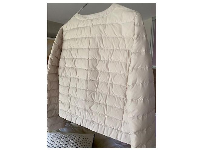 Fabiana Filippi Sehr hellbeige Daunenjacke Aus weiß - Ansicht 3