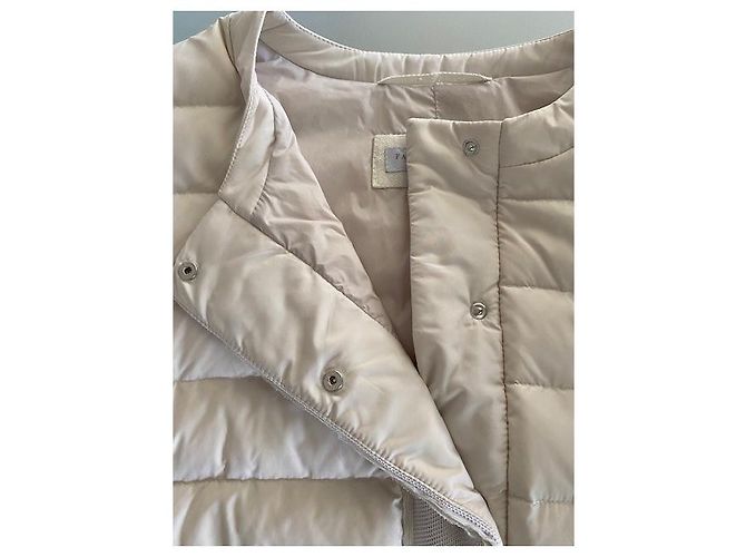 Fabiana Filippi Sehr hellbeige Daunenjacke Aus weiß - Ansicht 6