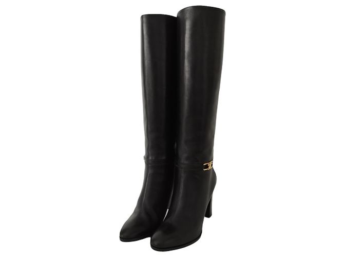 Céline Claude black leather boots - view 4