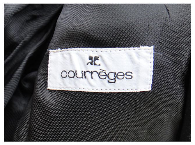 Courreges Courrèges Mantelgröße 50 Schwarz - Ansicht 4