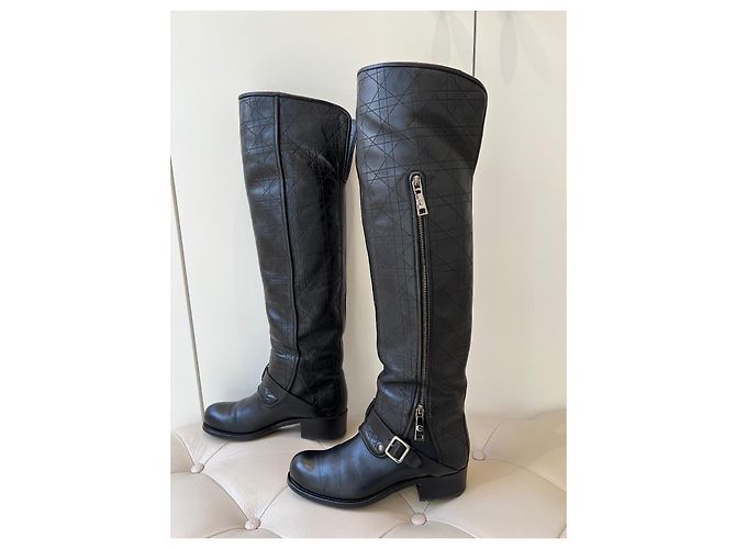 Botas Dior de piel negra Negro - vista 2