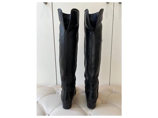 Botas Dior de piel negra Negro - vista 6