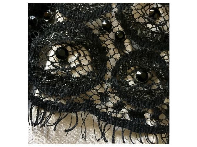 Diane Von Furstenberg Perlenbesetztes Spitzenkleid von DvF Zarah Schwarz - Ansicht 4