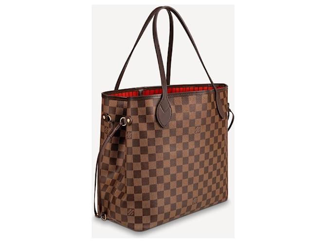 Louis Vuitton LV Neverfull MM damier ebene Marrone - vista 3