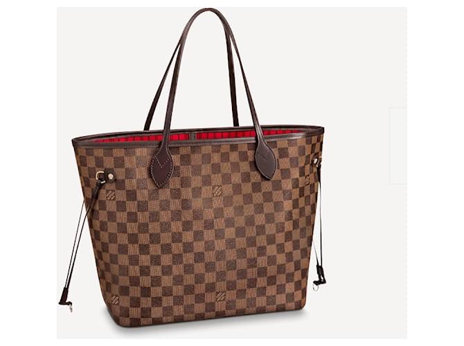 Louis Vuitton LV Neverfull MM damier ebene Marrone - vista 4