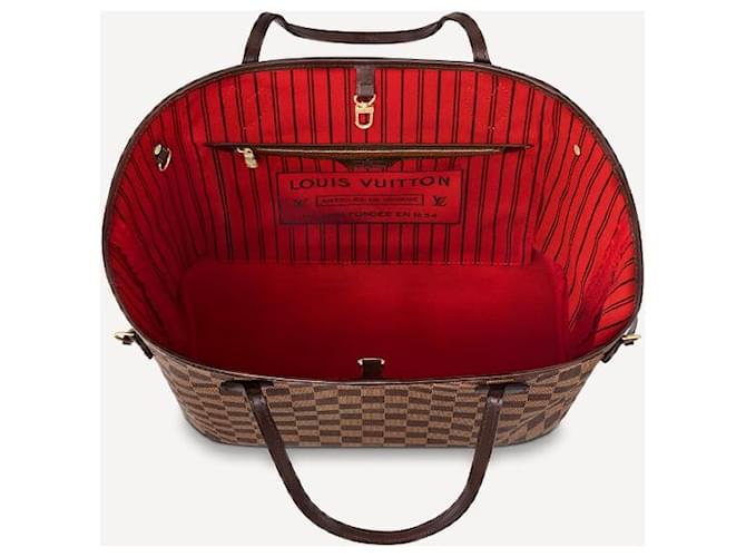 Louis Vuitton LV Neverfull MM damier ebene Marrone - vista 5
