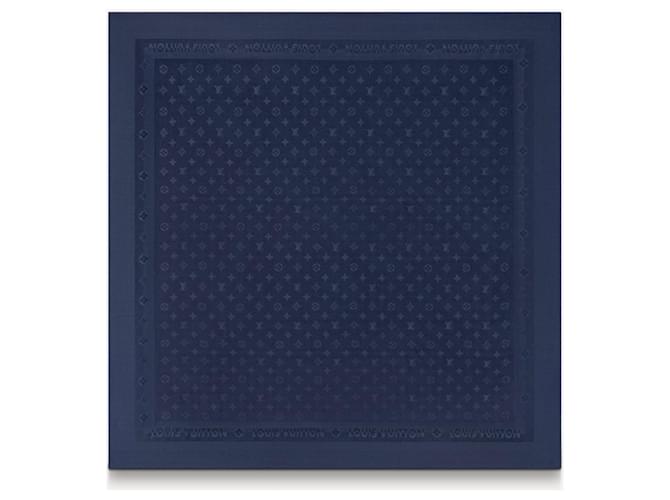 Louis Vuitton Foulard LV caroline 90 Blu - vista 3