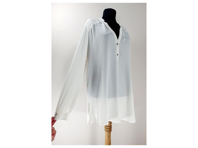 Top de seda blanco Hugo Boss - vista 2