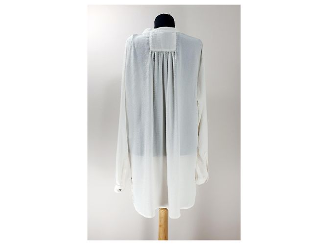 Top de seda blanco Hugo Boss - vista 4