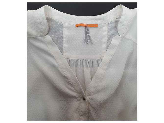 Top de seda blanco Hugo Boss - vista 5