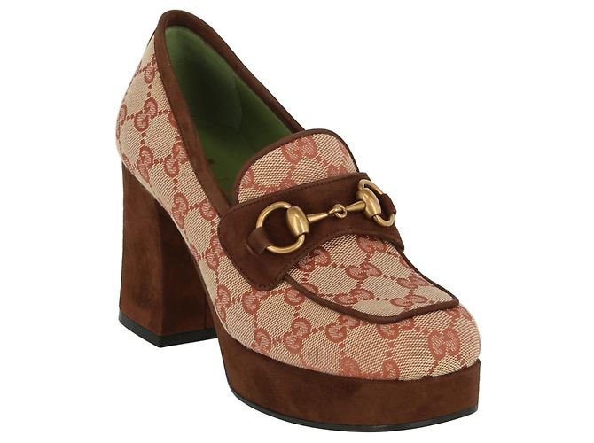 Gucci Mocassini con plateau con monogramma GG - vista 2