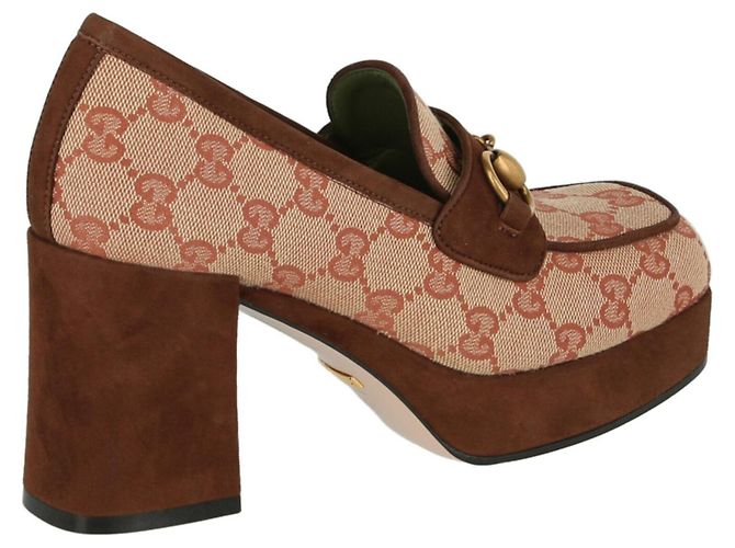 Gucci Mocassini con plateau con monogramma GG - vista 3
