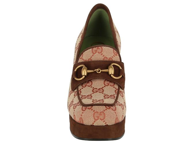 Gucci Mocassini con plateau con monogramma GG - vista 4