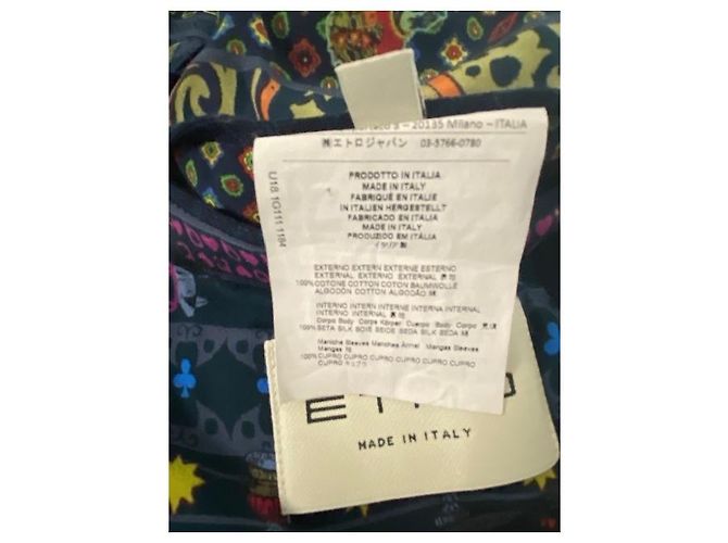 Giacca Etro in cotone blu scuro - vista 10