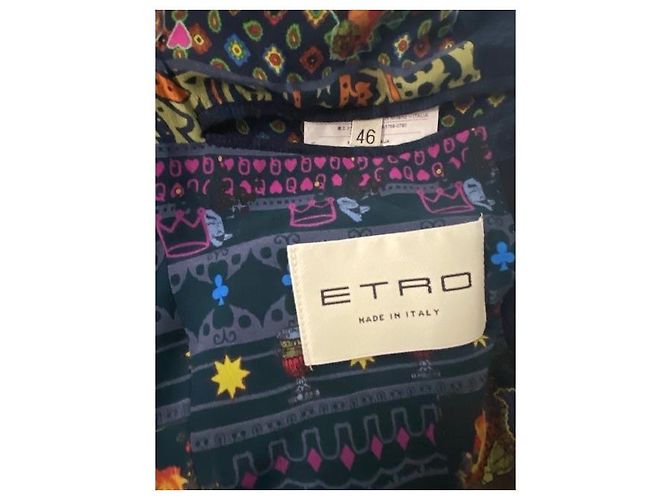 Giacca Etro in cotone blu scuro - vista 11