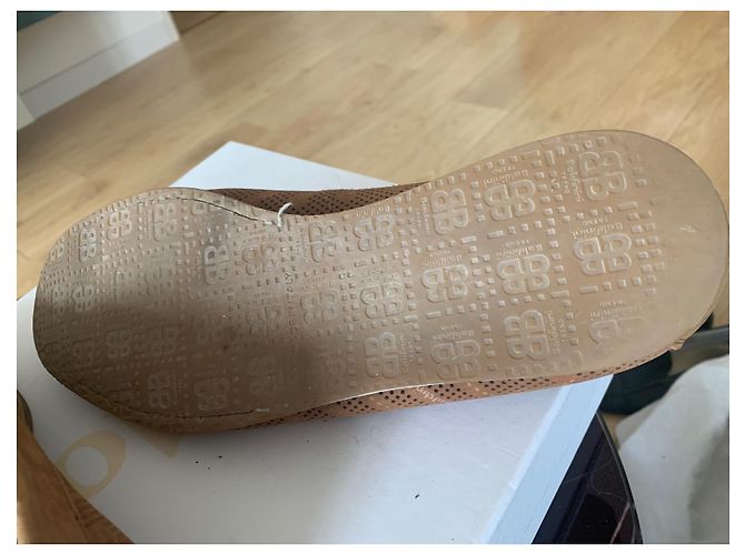 Paar Baldinini-Loafer aus hellbraunem Kamelwildleder Beige Karamell - Ansicht 5