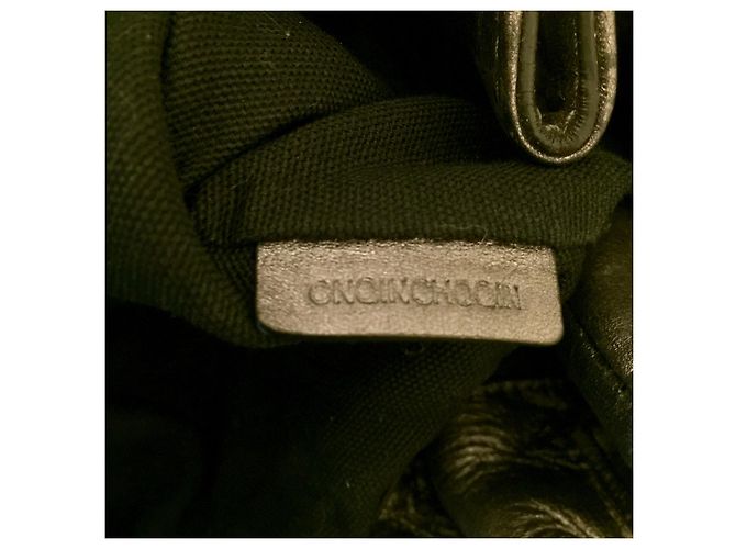 Borsa a tracolla grande Burberry in pelle e tela Argento Grigio Silver hardware - vista 9