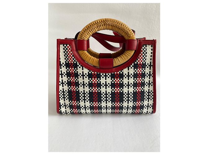 Fendi Handtasche Tricolor aus Stroh Mehrfarben - Ansicht 2
