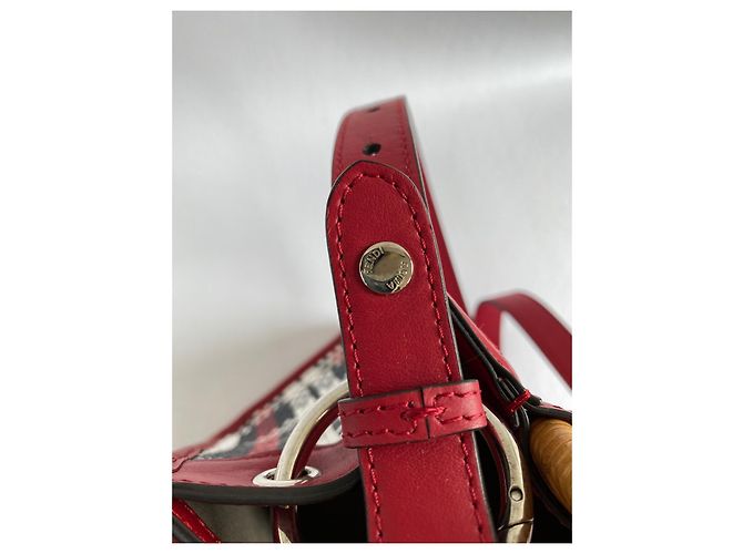 Fendi Handtasche Tricolor aus Stroh Mehrfarben - Ansicht 5