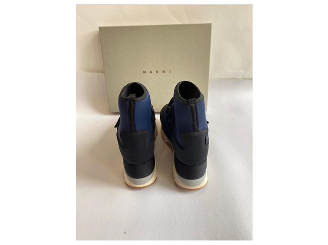 Marni Sneaker Blau Stoff Grösse 40 - Ansicht 2