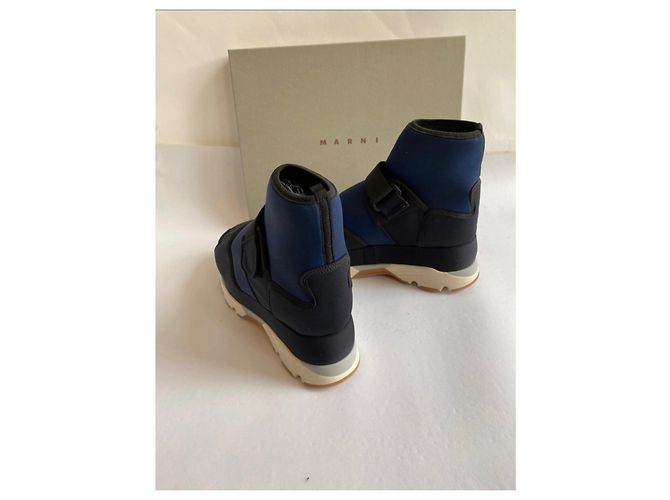 Marni Sneaker Blau Stoff Grösse 40 - Ansicht 3
