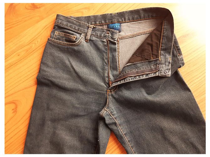 Jeans dritti Kenzo blu in cotone - vista 2